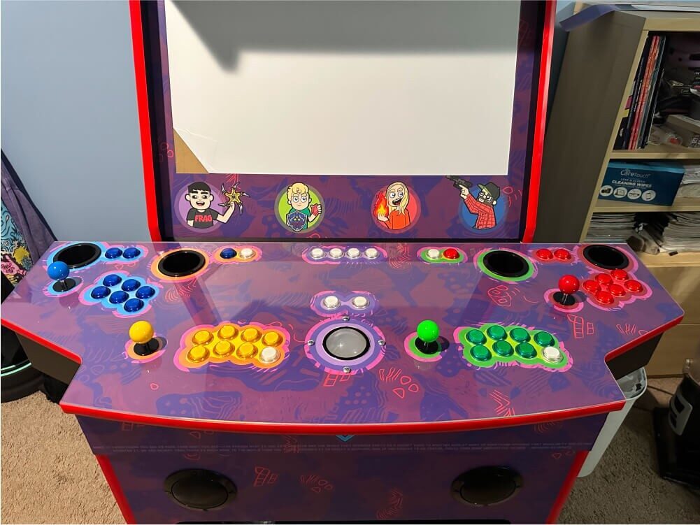 Arcade cabinet — close-up