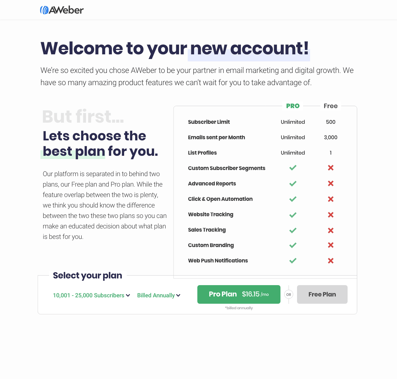 Sign-up page variant