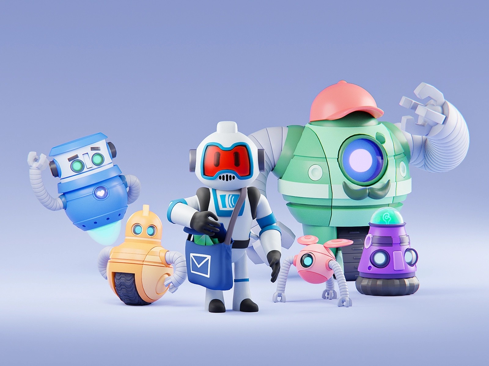 AJ mascot — additional render