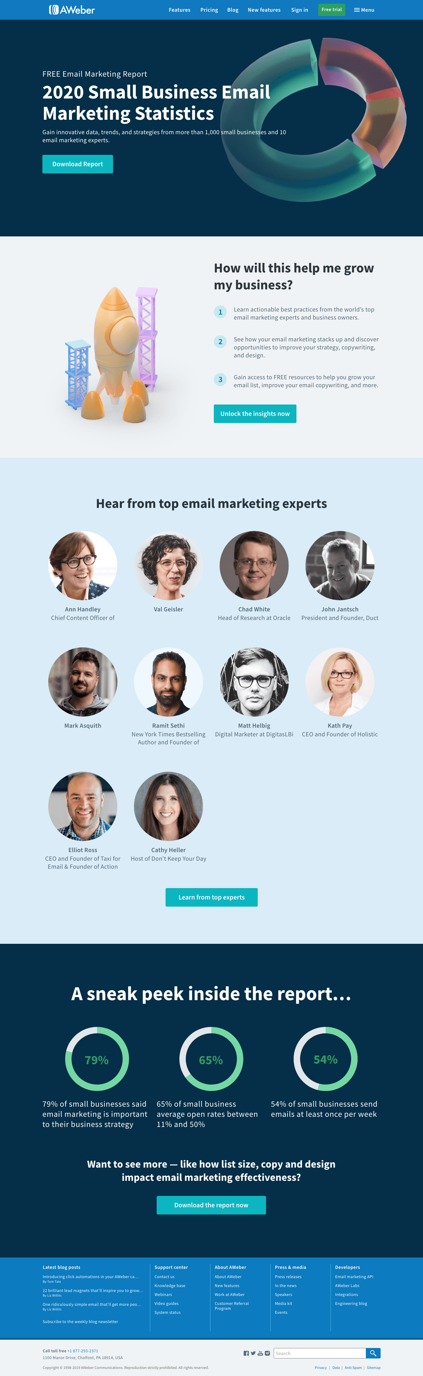 Guide landing page — full layout