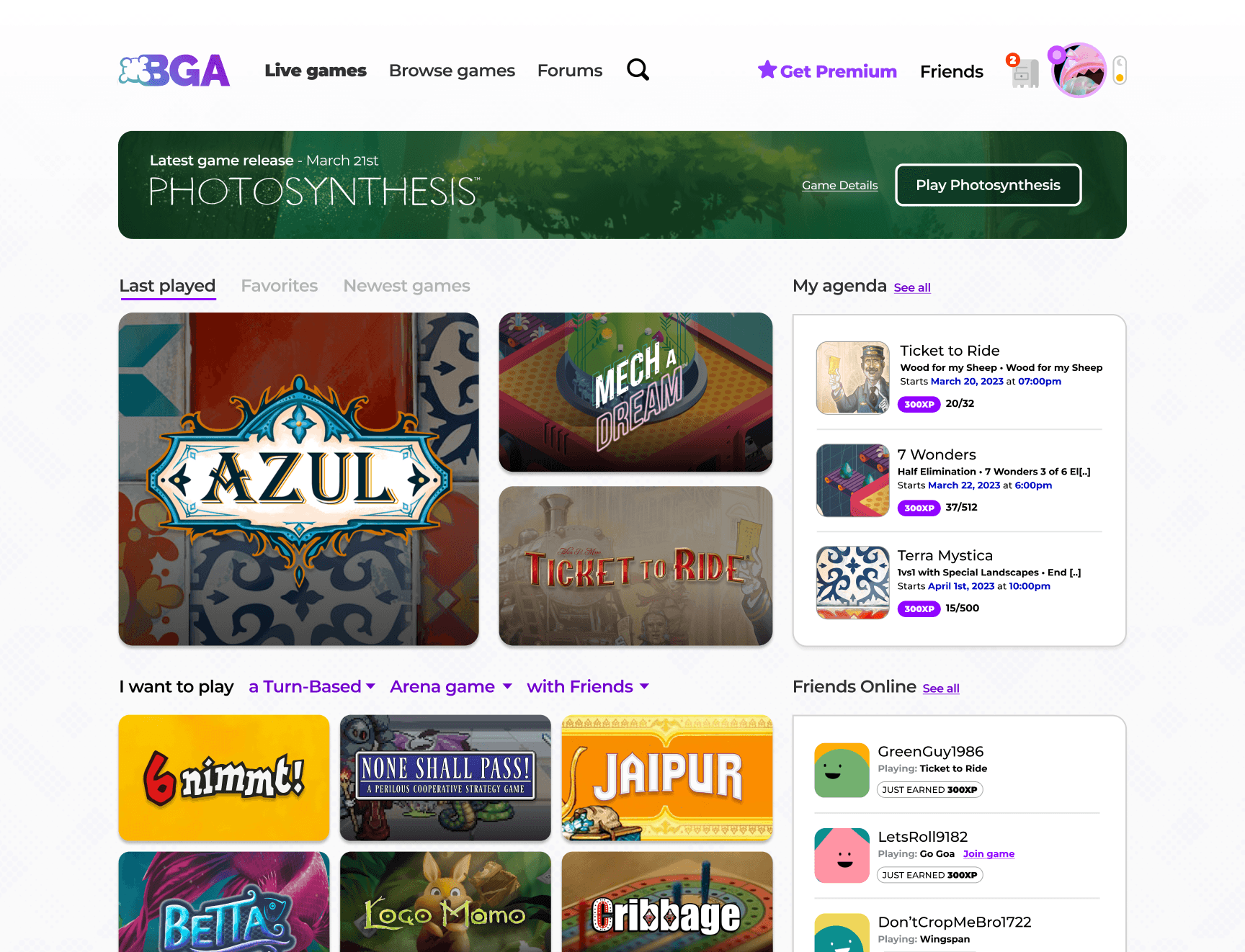 BGA — original homepage