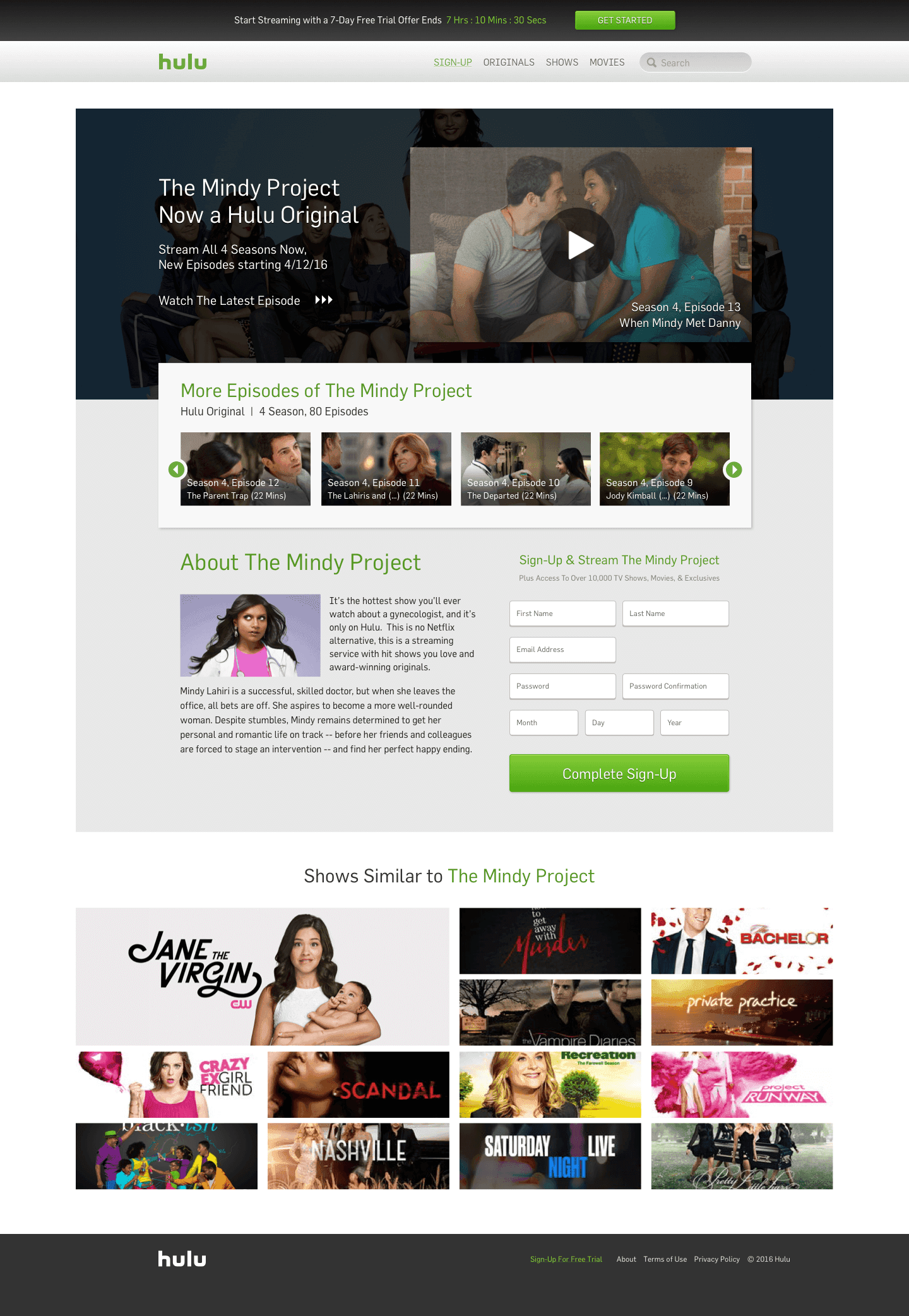 Hulu — moving cover template